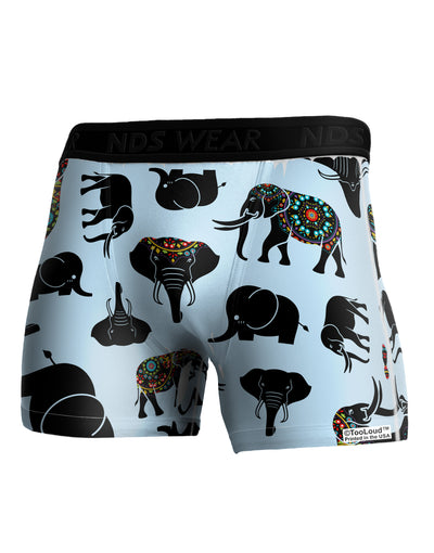Mixed Elephants AOP Boxer Brief Dual Sided All Over Print-TooLoud-White-Small-Davson Sales