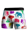 Colorful Elephants AOP Boxer Brief Dual Sided All Over Print-TooLoud-White-Small-Davson Sales