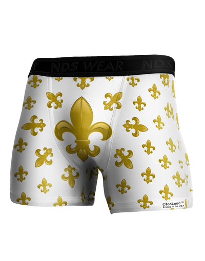 Gold Fleur De Lis AOP Boxer Brief Dual Sided All Over Print by TooLoud-TooLoud-White-Small-Davson Sales