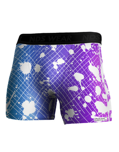 Splatter AOP - Blue Purple Boxer Brief Dual Sided All Over Print-TooLoud-White-Small-Davson Sales