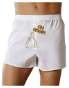 Oh Snap Wishbone - Thanksgiving Front Print Boxer Shorts-Boxer Shorts-TooLoud-White-Small-Davson Sales