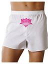 Lotus Flower Design Gradient Front Print Boxers Shorts by TooLoud-Boxer Shorts-TooLoud-White-Small-Davson Sales