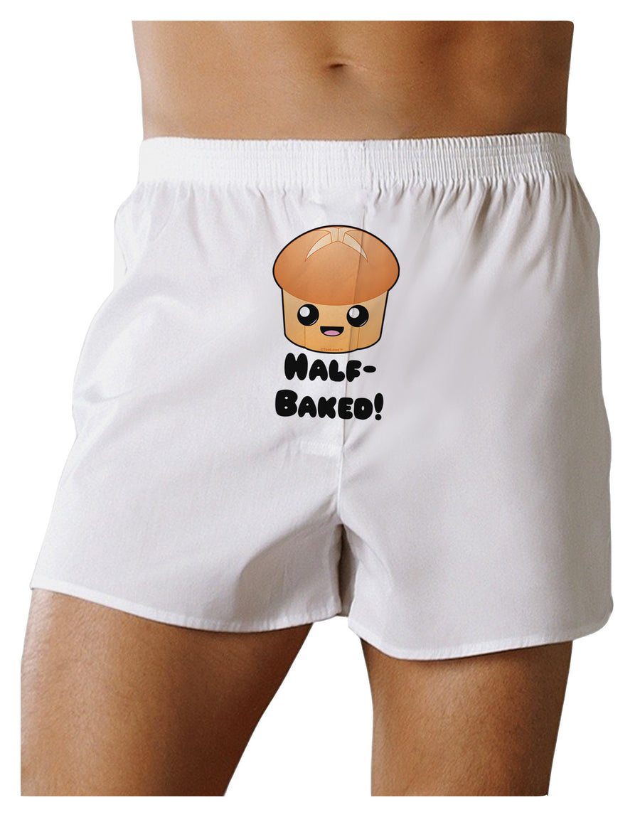 Half Baked Cute Roll Front Print Boxer Shorts-Boxer Shorts-TooLoud-White-Small-Davson Sales