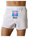 iMom - Mothers Day Front Print Boxer Shorts-Boxer Shorts-TooLoud-White-Small-Davson Sales