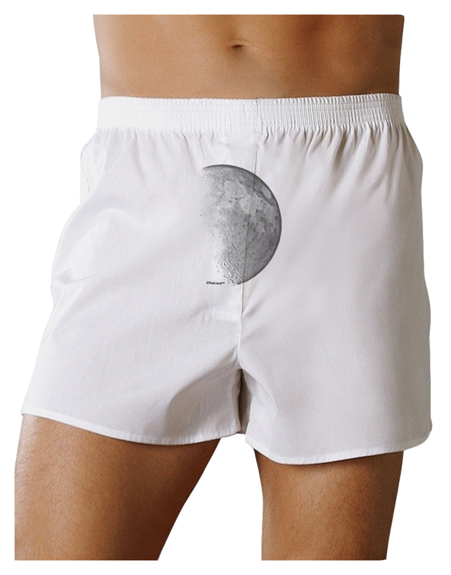 Moon Shadow Front Print Boxer Shorts-Boxer Shorts-TooLoud-White-Small-Davson Sales