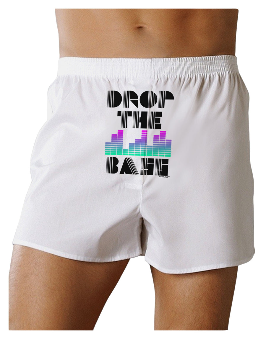 Drop the Bass Front Print Boxer Shorts-Boxer Shorts-TooLoud-White-Small-Davson Sales