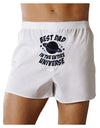 Best Dad in the Entire Universe - Galaxy Print Front Print Boxer Shorts-Boxer Shorts-TooLoud-White-Small-Davson Sales