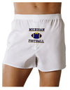 Michigan Football Front Print Boxers Shorts by TooLoud-Boxer Shorts-TooLoud-White-Small-Davson Sales