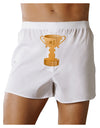 Number One Dad Trophy Front Print Boxer Shorts-Boxer Shorts-TooLoud-White-Small-Davson Sales