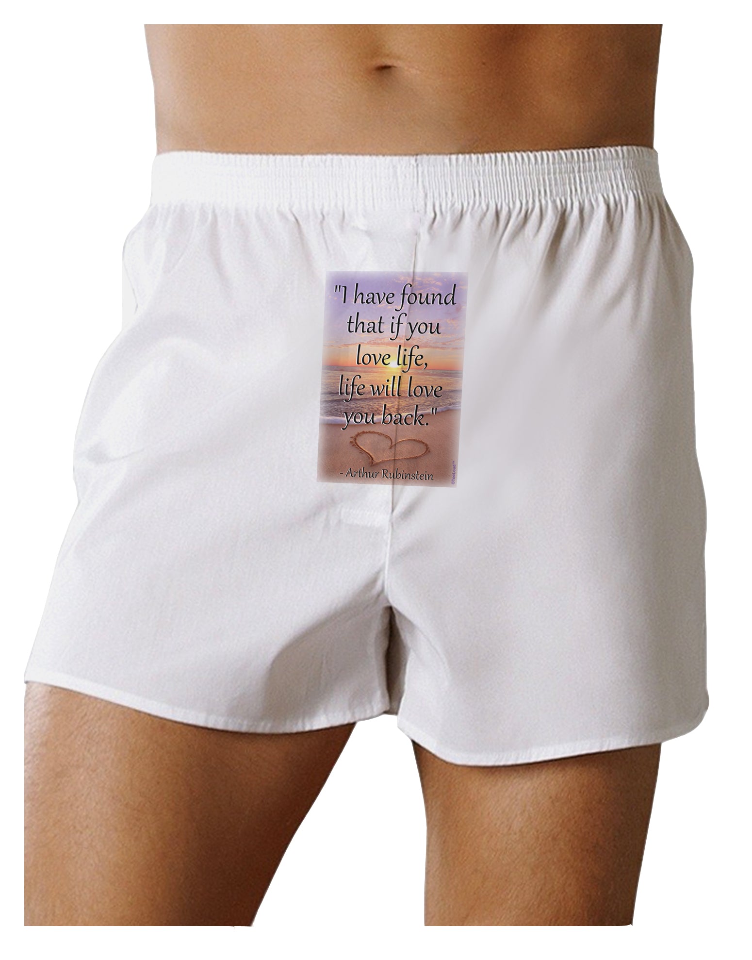 Life Will Love You Back Front Print Boxer Shorts by TooLoud-Boxer Shorts-TooLoud-White-Small-Davson Sales