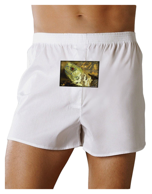 Menacing Turtle Front Print Boxer Shorts-Boxer Shorts-TooLoud-White-Small-Davson Sales
