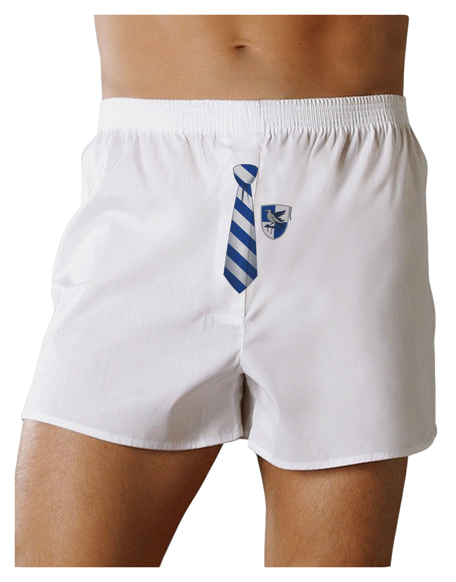 Wizard Tie Blue and Silver Front Print Boxer Shorts-Boxer Shorts-TooLoud-White-Small-Davson Sales