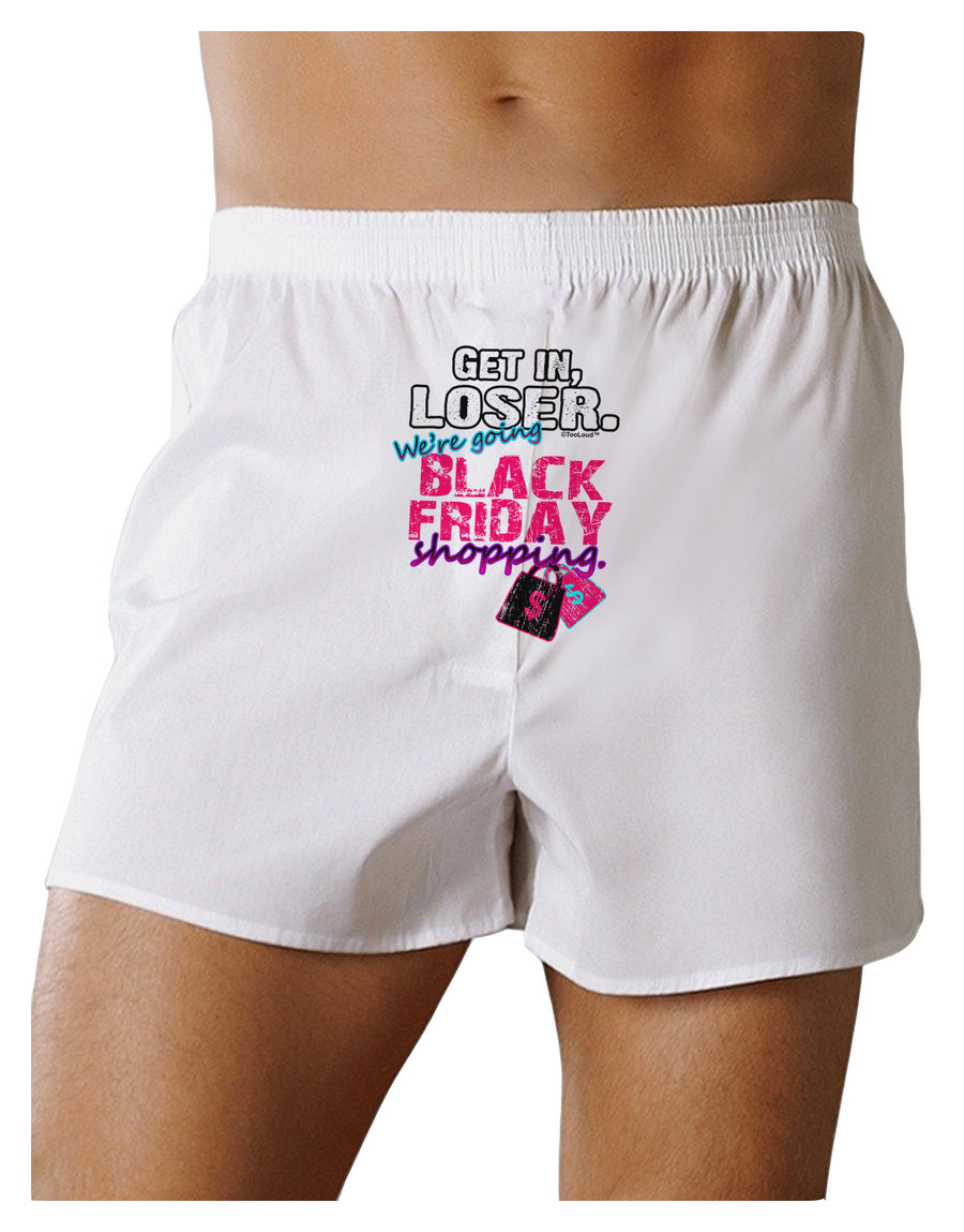 TooLoud We're going Black Friday Shopping Front Print Boxer Shorts-Boxer Shorts-TooLoud-White-Small-Davson Sales