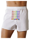 Pandamonium Rainbow Pandas Front Print Boxer Shorts by TooLoud-Boxer Shorts-TooLoud-White-Small-Davson Sales