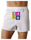 Clown Face Pop Art Front Print Boxer Shorts-Boxer Shorts-TooLoud-White-Small-Davson Sales