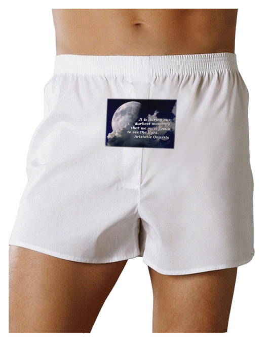 Our Darkest Moments Front Print Boxer Shorts-Boxer Shorts-TooLoud-White-Small-Davson Sales