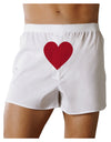 Big Red Heart Valentine's Day Front Print Boxer Shorts