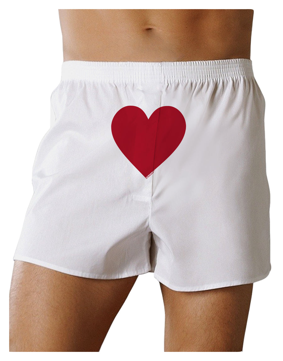 Big Red Heart Valentine's Day Front Print Boxer Shorts