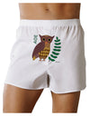 Owl of Athena Front Print Boxer Shorts by TooLoud-Boxer Shorts-TooLoud-White-Small-Davson Sales