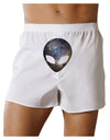 Extraterrestrial Face - Space #1 Front Print Boxer Shorts by TooLoud-Boxer Shorts-TooLoud-White-Small-Davson Sales