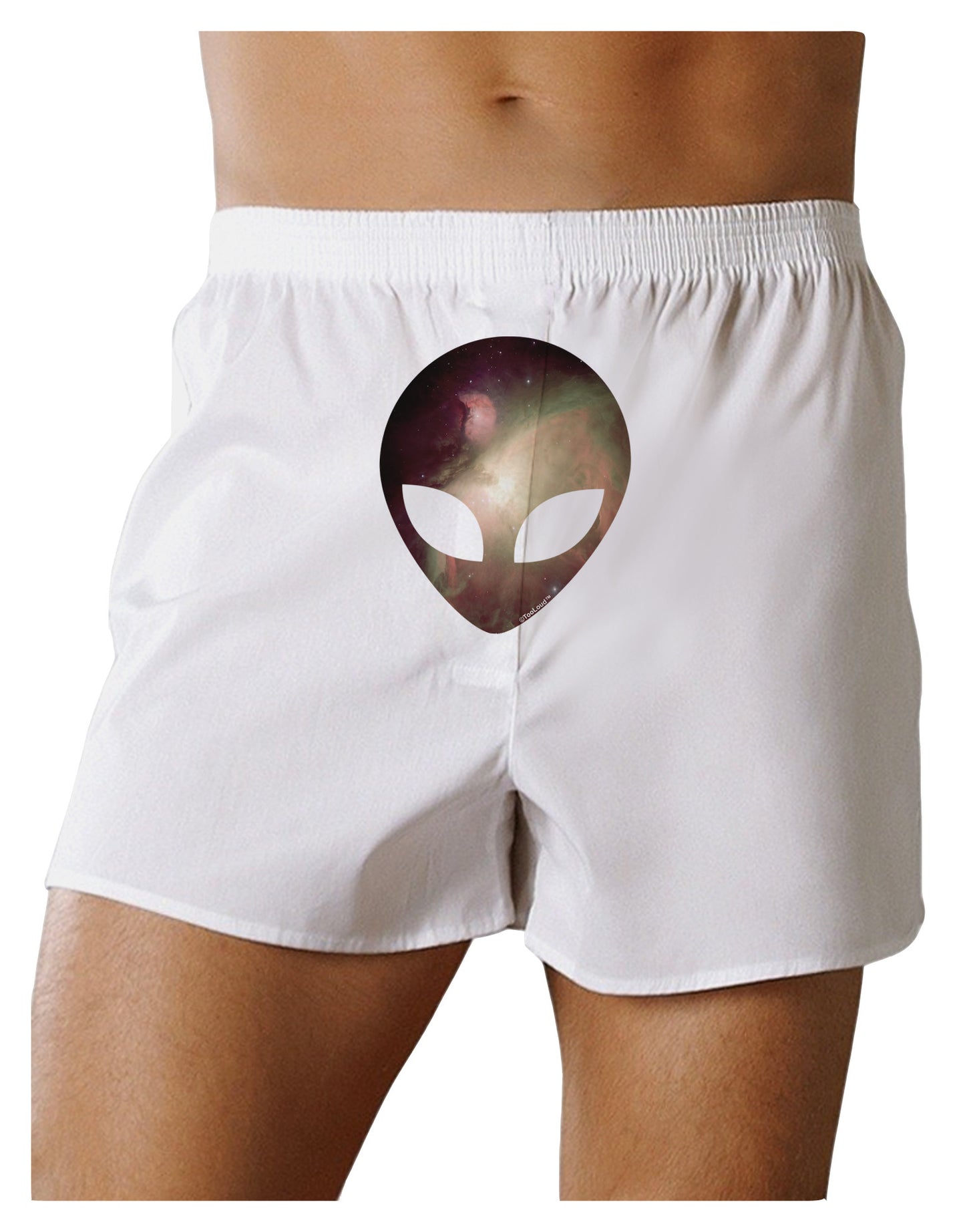 Extraterrestrial Face - Space #2 Front Print Boxer Shorts by TooLoud-Boxer Shorts-TooLoud-White-Small-Davson Sales