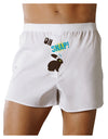 TooLoud Oh Snap Chocolate Easter Bunny Front Print Boxer Shorts-Boxer Shorts-TooLoud-White-Small-Davson Sales