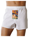 Mt Shavano Colorado Watercolor Front Print Boxer Shorts-Boxer Shorts-TooLoud-White-Small-Davson Sales