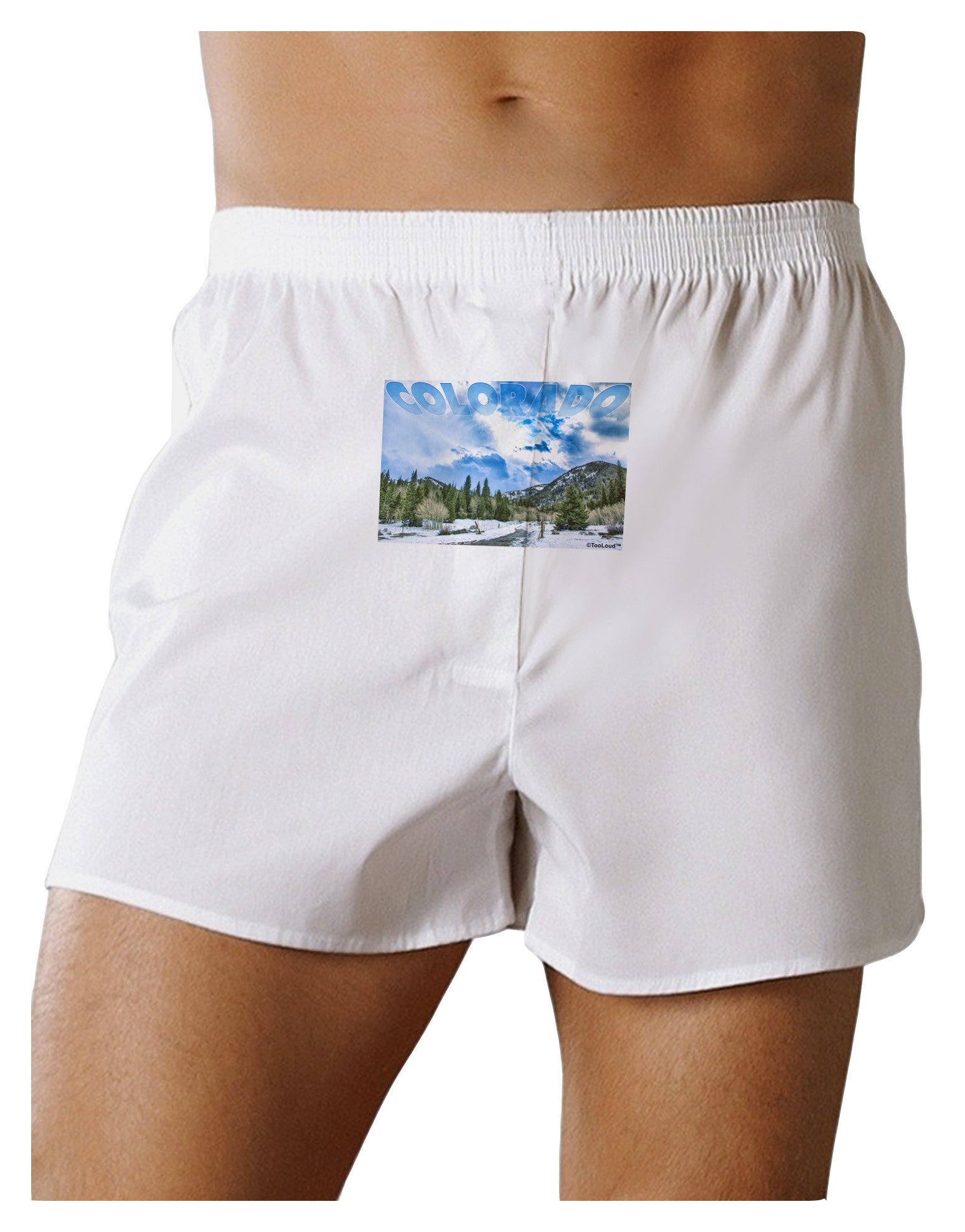 El Dora CO with Text Front Print Boxer Shorts-Boxer Shorts-TooLoud-White-Small-Davson Sales