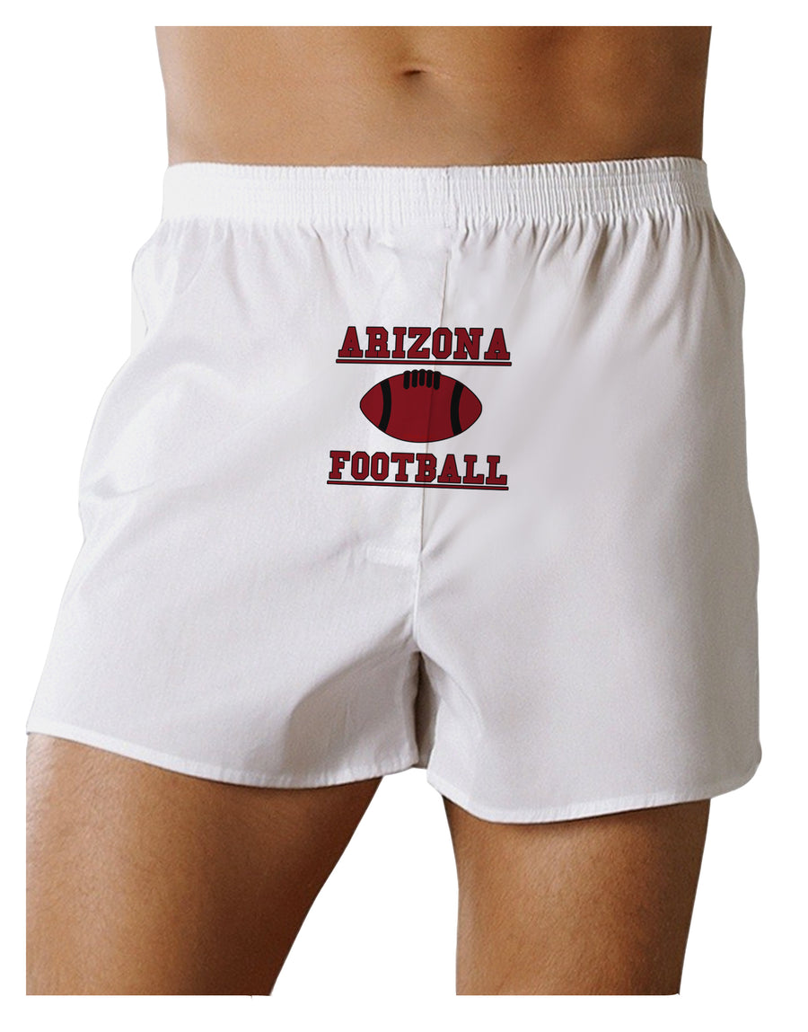 Arizona Football Front Print Boxers Shorts by TooLoud-Boxer Shorts-TooLoud-White-Small-Davson Sales