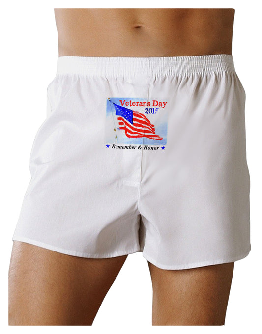 Veterans Day 2015 WaterColor Front Print Boxer Shorts-Boxer Shorts-TooLoud-White-Small-Davson Sales