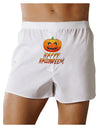 Jack-O-Lantern Watercolor Halloween Front Print Boxer Shorts-Boxer Shorts-TooLoud-White-Small-Davson Sales