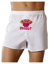 Cute Gobble Turkey Pink Front Print Boxer Shorts-Boxer Shorts-TooLoud-White-Small-Davson Sales