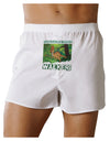 Parasaurolophus Walkeri - With Name Front Print Boxer Shorts-Boxer Shorts-TooLoud-White-Small-Davson Sales