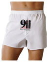 911 Never Forgotten Front Print Boxer Shorts-Boxer Shorts-TooLoud-White-XX-Large-Davson Sales