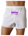 Yes I am a Chemist Girl Front Print Boxer Shorts-Boxer Shorts-TooLoud-White-Small-Davson Sales