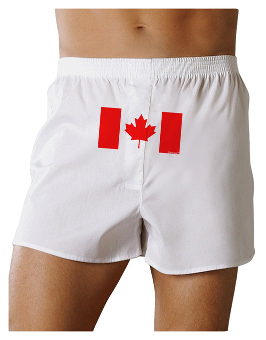 Canadian Flag Maple Leaf Colors Front Print Boxer Shorts-Boxer Shorts-TooLoud-White-Small-Davson Sales