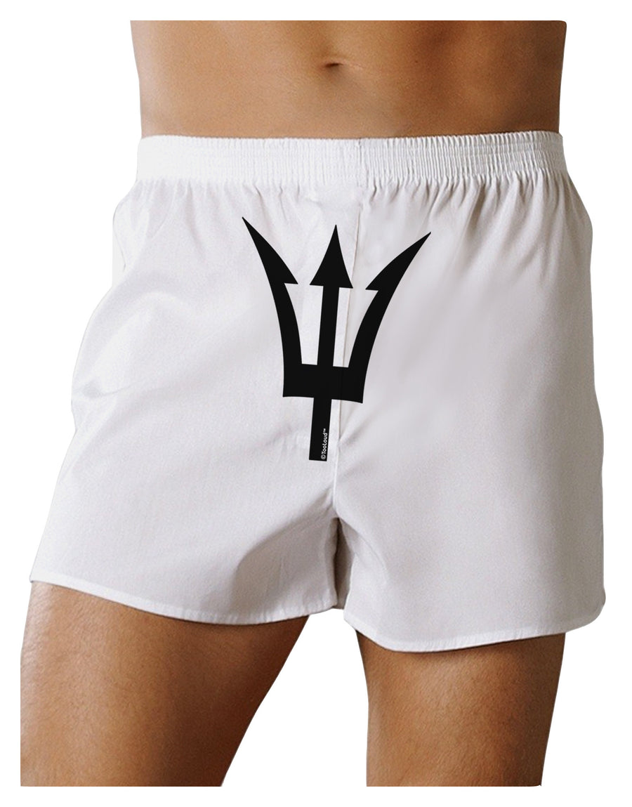 Trident of Poseidon Front Print Boxer Shorts by TooLoud-Boxer Shorts-TooLoud-White-Small-Davson Sales