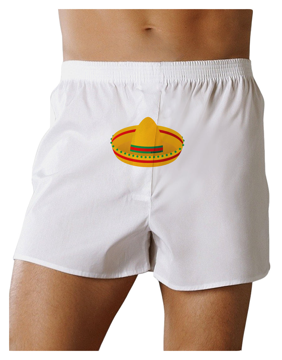 Sombrero Design Front Print Boxer Shorts by TooLoud-Boxer Shorts-TooLoud-White-Small-Davson Sales