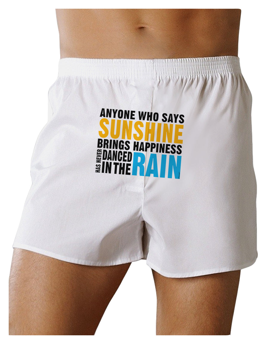 Anyone Who Says Sunshine Inspirational Quote Front Print Boxer Shorts-Boxer Shorts-TooLoud-White-Small-Davson Sales