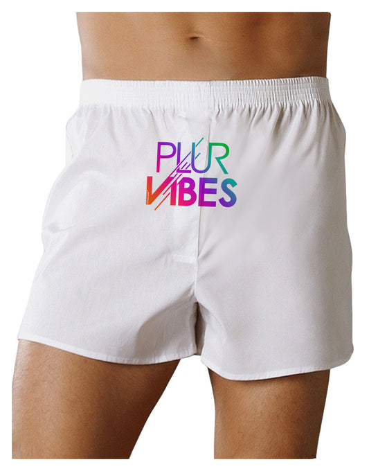 PLUR Vibes Front Print Boxer Shorts-Boxer Shorts-TooLoud-White-Small-Davson Sales