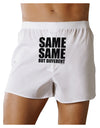 Same Same But Different Front Print Boxer Shorts-Boxer Shorts-TooLoud-White-Small-Davson Sales