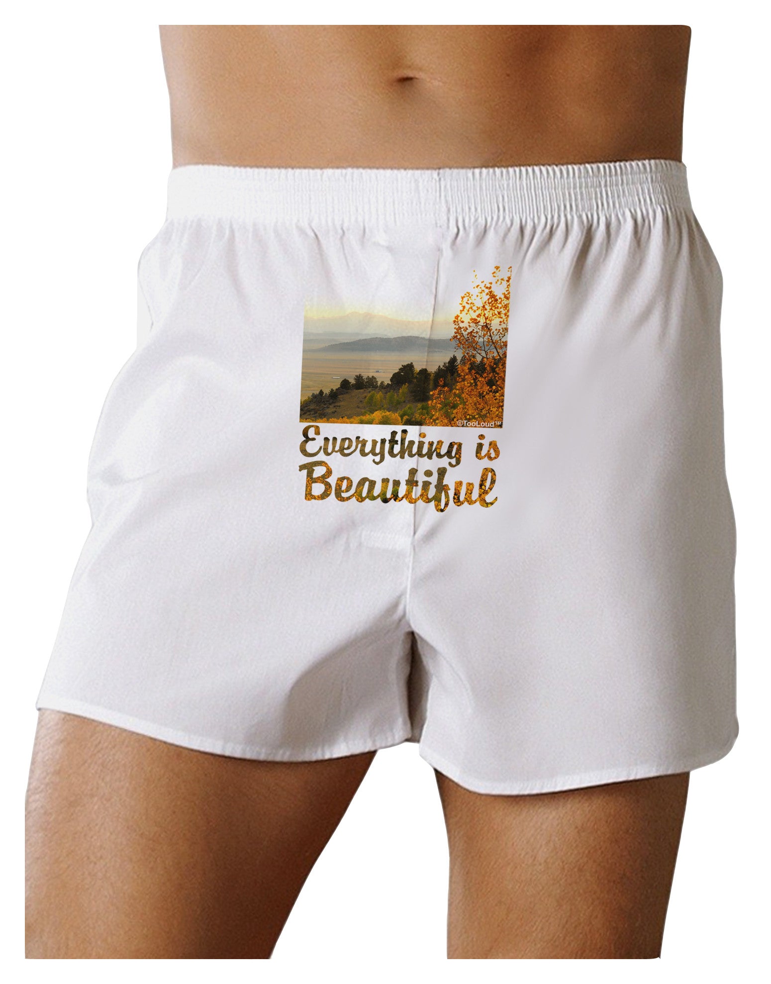 Everything is Beautiful - Sunrise Front Print Boxer Shorts by-Boxer Shorts-TooLoud-White-Small-Davson Sales