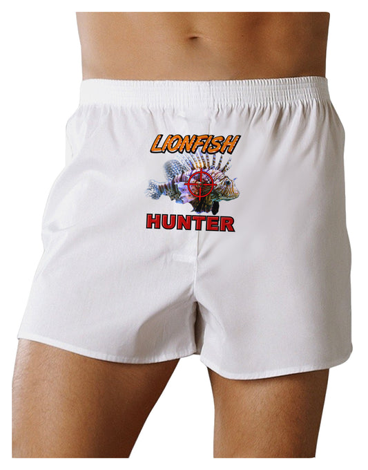 Lionfish Hunter Front Print Boxer Shorts-Boxer Shorts-TooLoud-White-Small-Davson Sales
