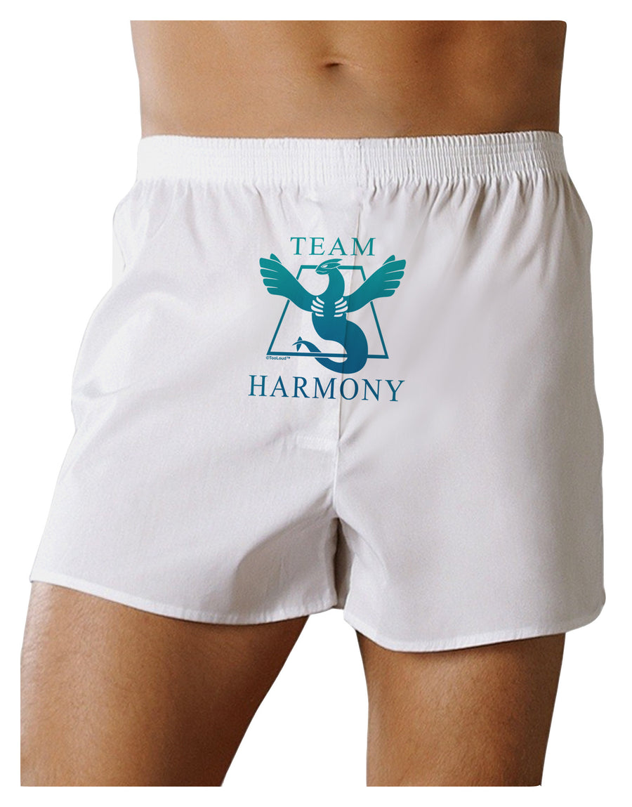 Team Harmony Front Print Boxer Shorts-Boxer Shorts-TooLoud-White-Small-Davson Sales