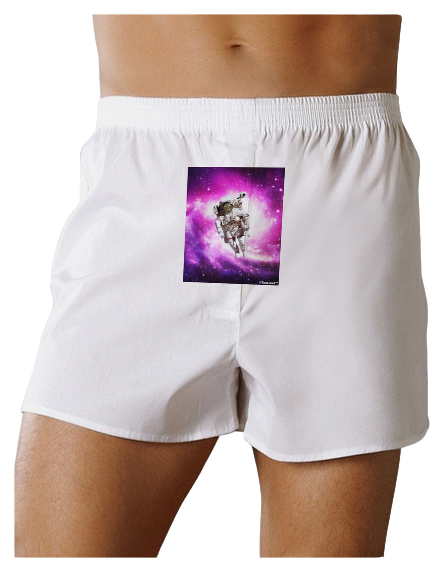 Astronaut Cat Front Print Boxer Shorts-Boxer Shorts-TooLoud-White-Small-Davson Sales