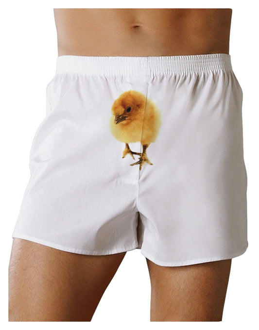 Fluffy Chick Front Print Boxer Shorts-Boxer Shorts-TooLoud-White-Small-Davson Sales