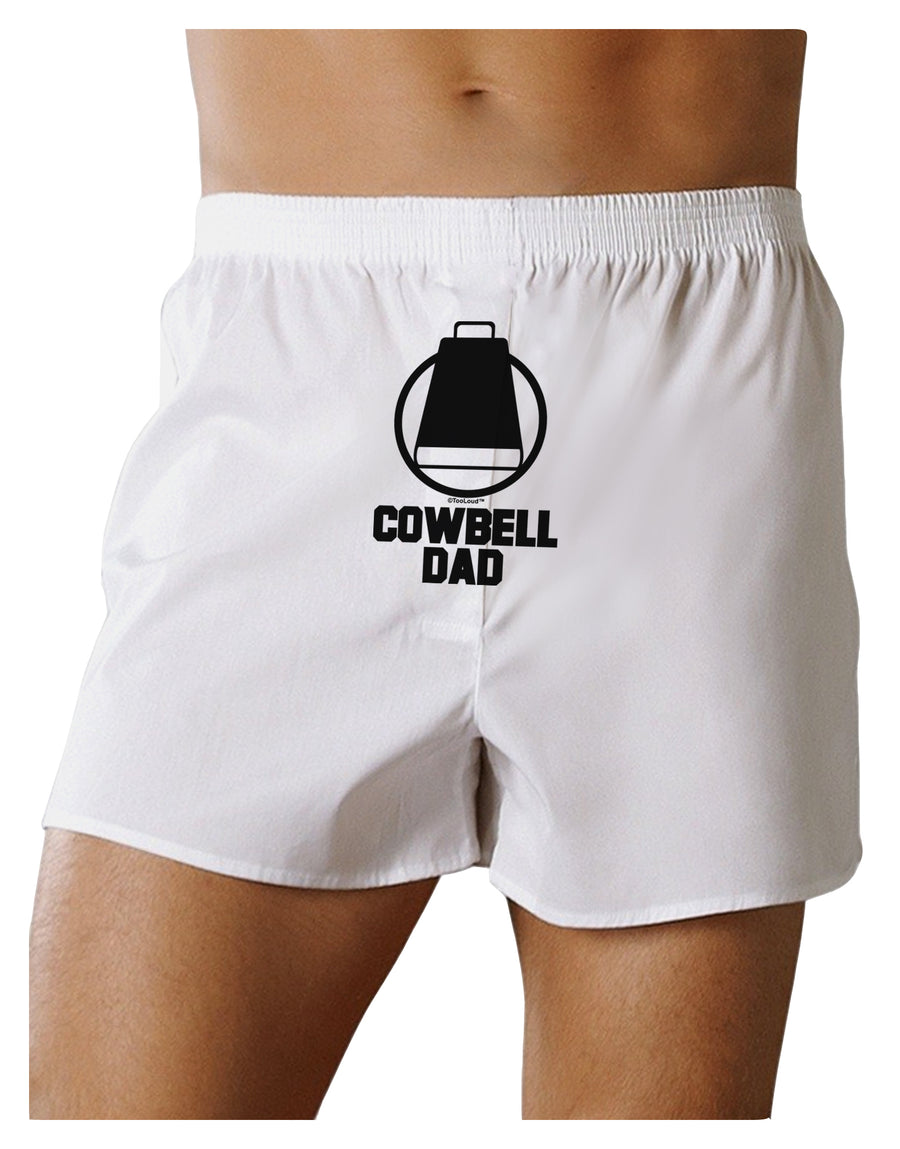 Cowbell Dad Front Print Boxers Shorts by TooLoud-Boxer Shorts-TooLoud-White-Small-Davson Sales