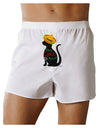 Happy Cinco de Meow - Cinco de Mayo Cat Front Print Boxer Shorts by TooLoud-Boxer Shorts-TooLoud-White-Small-Davson Sales