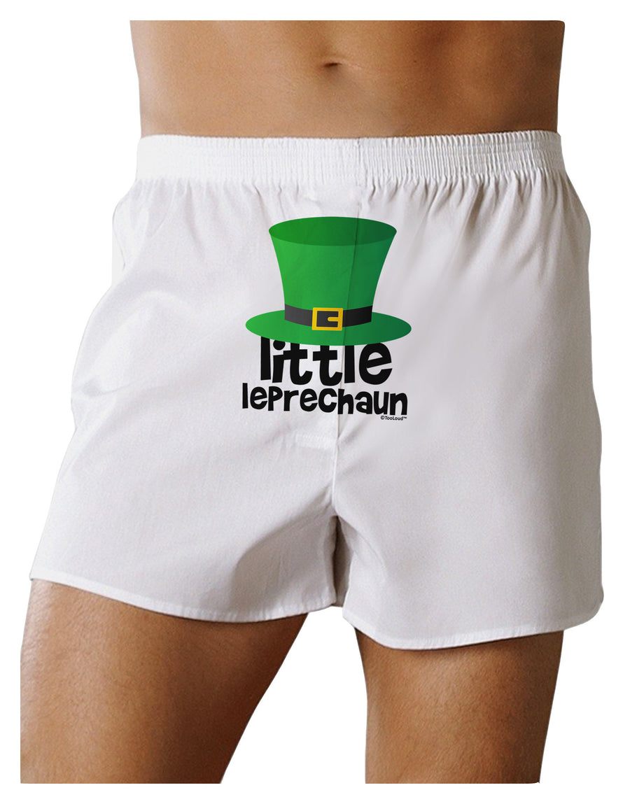 Little Leprechaun - St. Patrick's Day Front Print Boxer Shorts by TooLoud-Boxer Shorts-TooLoud-White-Small-Davson Sales