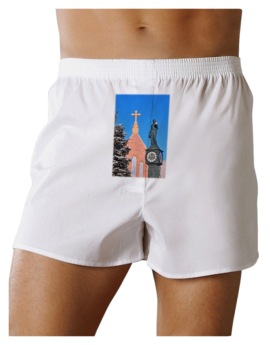 Manitou Springs Colorado Front Print Boxers Shorts by TooLoud-Boxer Shorts-TooLoud-White-Small-Davson Sales